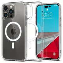 Spigen Ultra Hybrid (MagFit) dėklas skirtas Apple iPhone 14 Pro, spalva - Balta