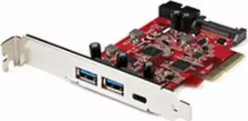 PCI kortelė Startech PEXUSB312A1C1H