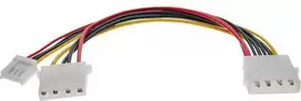 InLine Molex – 4 kontaktų diskelis, 0,13 m, įvairiaspalvis (29658)
