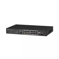 Dahua Technology Co Dahua PoE šakotuvas 100Mbps 16portu+1G uplink + 1SFP, PoE iki 250, Hi-PoE