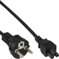 InLine Maitinimo kabelis 40vnt. pakuotė Bulk-Pack Inline® Nešiojamojo kompiuterio maitinimo laidas, juodas, 1,8 m, masinis