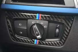 MTuning BMW F30 M2 šviesos jungiklio anglies rėmelis