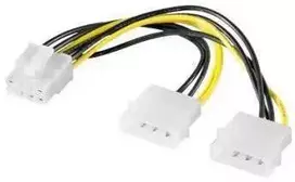PremiumCord Power Reducer 2x5.25" Molex - 8 pin for PCI-E graphics cards