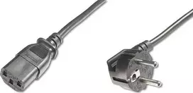 Maitinimo kabelis PremiumCord PremiumCord Kabelis sieros 230V iki kompiuterio 1m