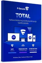 F-Secure TOTAL – saugumas ir VPN visiems įrenginiams – 25 įrenginiai / 24 mėn. saugos programinė įranga, ESD – elektroninė licencija
