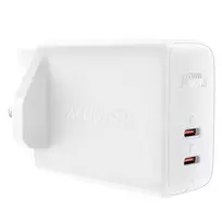 „Acefast GaN“ (JK kištukas) 2x USB C tipo 50W balta (A32 JK)