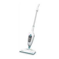 BLACK & DECKER Steam mop | FSM13E1-QS | Power 1300 W | Water tank capacity 0.38 L | White | FSM13E1-QS | 5035048665978
