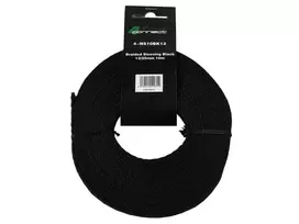 FOUR Connect 4-NS10BK12 fabric/nylonsock Juodas 12/25mm 10m