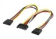 PREMIUMCORD kabelis SATA maitinimo į HDD skirstytuvą 2x SATA