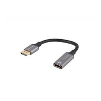 Lanberg Displayport - HDMI 8K adapter 20cm silver | AD-DP-HD-04 | 5901969441499