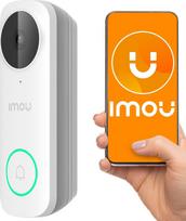 IMOU Dzwonek z kamerą Wi-Fi, 4Mpix, audio, funkcja syreny i dioda LED, IP65, DB61i-W-D4P-imou IMOU | DB61i-W-D4P-imou | 6923172553751