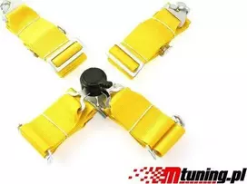 MTuning_F Sporto diržai 4p 3 "Geltonas - greitas