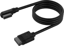 „Corsair iCUE LINK“ kabelio jungtis 90 laipsnių - juodas, 60 cm