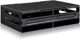 Carruzzo Icy Dock MB024SP-B saugojimo diskų korpusas HDD / SSD aptvaras Juoda 2.5″