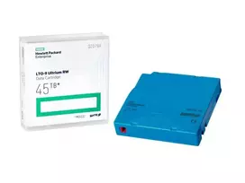 Hewlett Packard (HP) Taśma HPE HPE LTO-9 Ultrium 45TB RW nestandartiškai pažymėtos 20 duomenų kasečių su dėklais