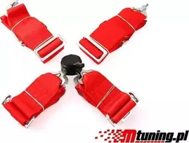 MTuning_F Sporto diržai 4p 3 "Raudonas - greitas