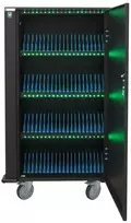 Techly 108712 Įkrovimo stotelė, 80 lizdų, USB-A 5V 2.1A, 4 lentynos