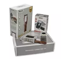 Bikuva.lt Rinkinys: profesionali plaukų kirpimo mašinėlė WAHL PRO Magic Clip Cordless 5 Star Line, mobili plaukų skutimo mašinėlė WAHL Home Travel Shaver, šepetėlis ir šepetys "Fade" plaukų kirpimui WAHP3615-0473