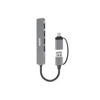 PORT CONNECT  | Hub USB-C/USB-A vers 4 ports USB-A 3.0 5Gbps | 900161 | 3567049001612