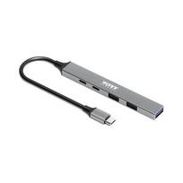 PORT CONNECT  | USB-C Hub with 4 USB ports, 1X USB-C, 100W | 900163 | 3567049001636