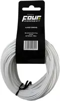 FOUR Connect 4-NS10WH6 Nylonsock Baltas 6/12mm 10m