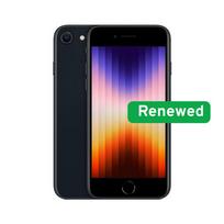 Apple Renewed Grade A | Apple iPhone SE (2022) | Midnight | 4.7 " | Retina HD | A15 Bionic | 4GB | 64GB | iOS | RAPipse22-4mi22N | 2000000885995