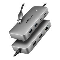 AXAGON  USB-C 10Gbps DUAL 4K DISPLAY 7in1 hub | HMC-CUB83X2 | HMC-CUB83X2 | 8595247909305