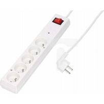 Listwa zasilająca Jonex Listwa przeciwprzepięciowa PS-5PF z filtrem 5-gniazd z/u 10A 5m /OMY 3x1/ White | PS-5PF / 5,0m BI | 5907570005426