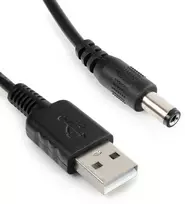 Spacetronik USB į DC 2.5/5.5 maitinimo adapterio laidas, 100 cm