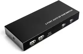 Jungiklis KVM USB + DP 2/1 Spacetronik SPD-KVM02