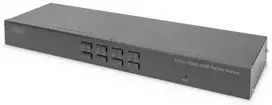 DIGITUS 19" 8 Port HDMI KVM Switch Single View | Digitus