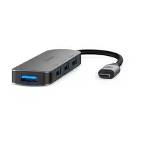 Nedis USB Hub 1x USB-C™ – 4x USB A, 4 prievadų prievadas (-ai), USB 3.2 Gen1, USB maitinimo tiekimas, 5Gbps