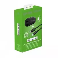 CELLY CCMINILIGHT – AUTOMOBILINIS ĮKROVIKLIS USB-C+USB-C Į „Lightning“ LAIDAS 20 W [PRO POWER]