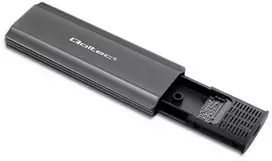 Qoltec 52271 Korpusas NV2271, skirtas M.2 SSD diskui | SATA | NVMe | USB-C | 2TB