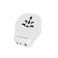 Gembird  Universal travel power adapter, 20 W | TPA-1A2C20-02-W | TPA-1A2C20-02-W | 8716309134927
