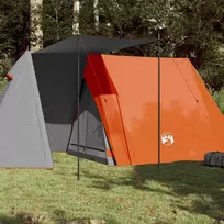Stovyklavimo palapinė, pilka/oranžinė, trivietė
