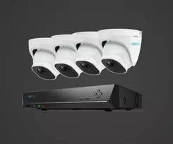 Reolink NVS8-5MD4 (kupolinis) NVR | 2K | 5MP | 8 kanalai | 4x D500 | PoE | 2TB