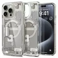 Spigen Ultra Hybrid Zero One (MagFit) dėklas skirtas Apple iPhone 15 Pro, spalva - Zero One Natural Titanium