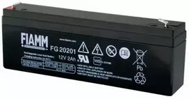 Akumuliatorius FIAMM FG20201, 12 V, 1 pc(s), Juodas, 2 Ah, 5 year(s), 800g