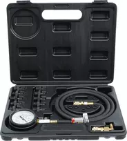 Bgs Technic Tepalo slėgio/spaudimo matuoklis su ilga žarna ir adapteriais (98007)