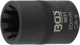 Bgs Technic Galvutė stabdžių suportams | 10-kampų | VAG ir Porsche | 20 mm (9631)