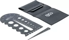 Bgs Technic Sriegio žingsnio matuoklis ir sriegio šablonas | Metrinis | M3 - M20, 0,5 - 13,00 mm (74247)