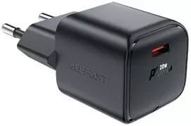 Acefast A73 Mini PD 20W GaN USB-C laidinis įkroviklis – juodos spalvos