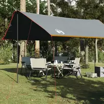Stovyklavimo tentas, pilkas ir oranžinės, 460x305x210 cm