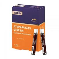 INOLAB maisto papildas ATSPARUMAS STRESUI VAIKAMS IR PAAUGLIAMS, 14 vnt. x 25 ml