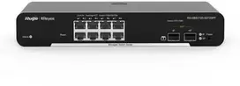 „Ruijie Networks“ RG-NBS3100-8GT2SFP tinklo komutatorius su valdomu L2 gigabito eternetu (10/100/1000) Juodas