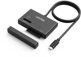 Saugojimo prijungimo stotis – Unitek S1232A01-EU 1x SATA III 2,5"/3,5" 1x M.2 SATA / NVMe USB-C 10Gbps