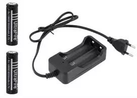 Blackmoon LC5 įkroviklio rinkinys su 2 18650 6000mAh baterijomis
