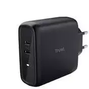 Įkroviklis Trust kroviklis MAXO 65W, 2x USB-C, juoda
