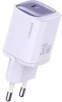 USAMS CC251 30W GaN USB-C greitojo įkrovimo HC serijos įkroviklis, violetinės spalvos CC251TC03